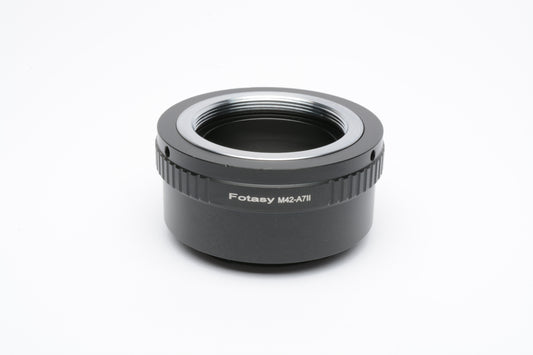 Fotasy Pro Copper M42-A7II Adapter M42 Mount Lens to Sony E-Mount