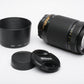 Nikon ED AF Nikkor 70-300mm f4-5.6D zoom lens, hood + caps