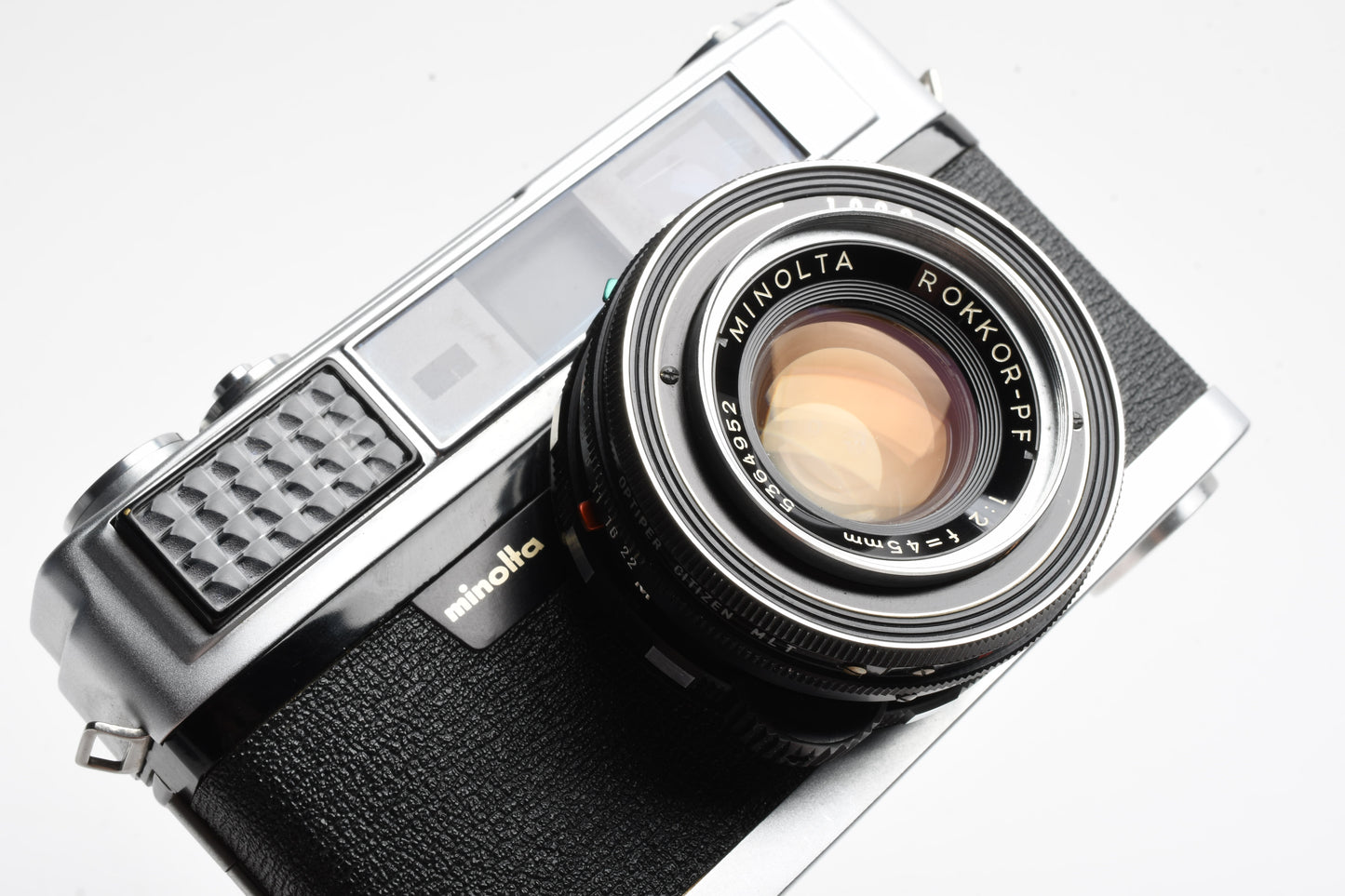 Minolta AL 35mm Rangefinder camera, Case, Meter works, no shutter, Parts or Repair