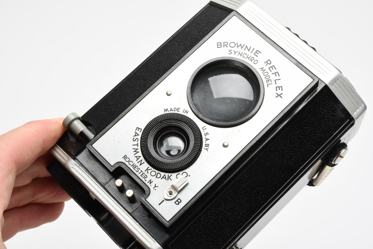 Kodak Brownie Reflex Synchro model, Manual, Box, Works!
