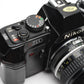 Nikon N2000 35mm SLR W/Nikkor 50mm F1.8, strap, Sky, tested, Good!