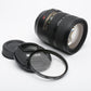 Nikon AF-S 24-120mm f3.5-5.6G ED VR zoom lens, caps, clean and sharp +UV