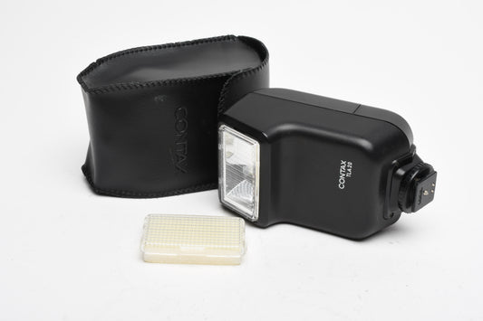 Contax TLA20 Electronic Flash, Case, diffuser, Tested, Great!