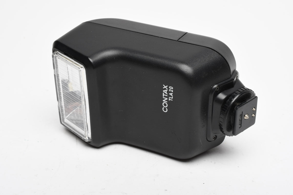 Contax TLA20 Electronic Flash, Case, diffuser, Tested, Great!