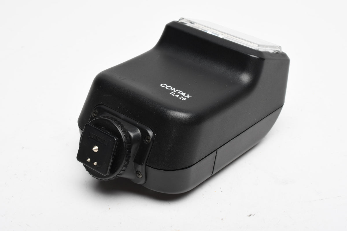 Contax TLA20 Electronic Flash, Case, diffuser, Tested, Great!