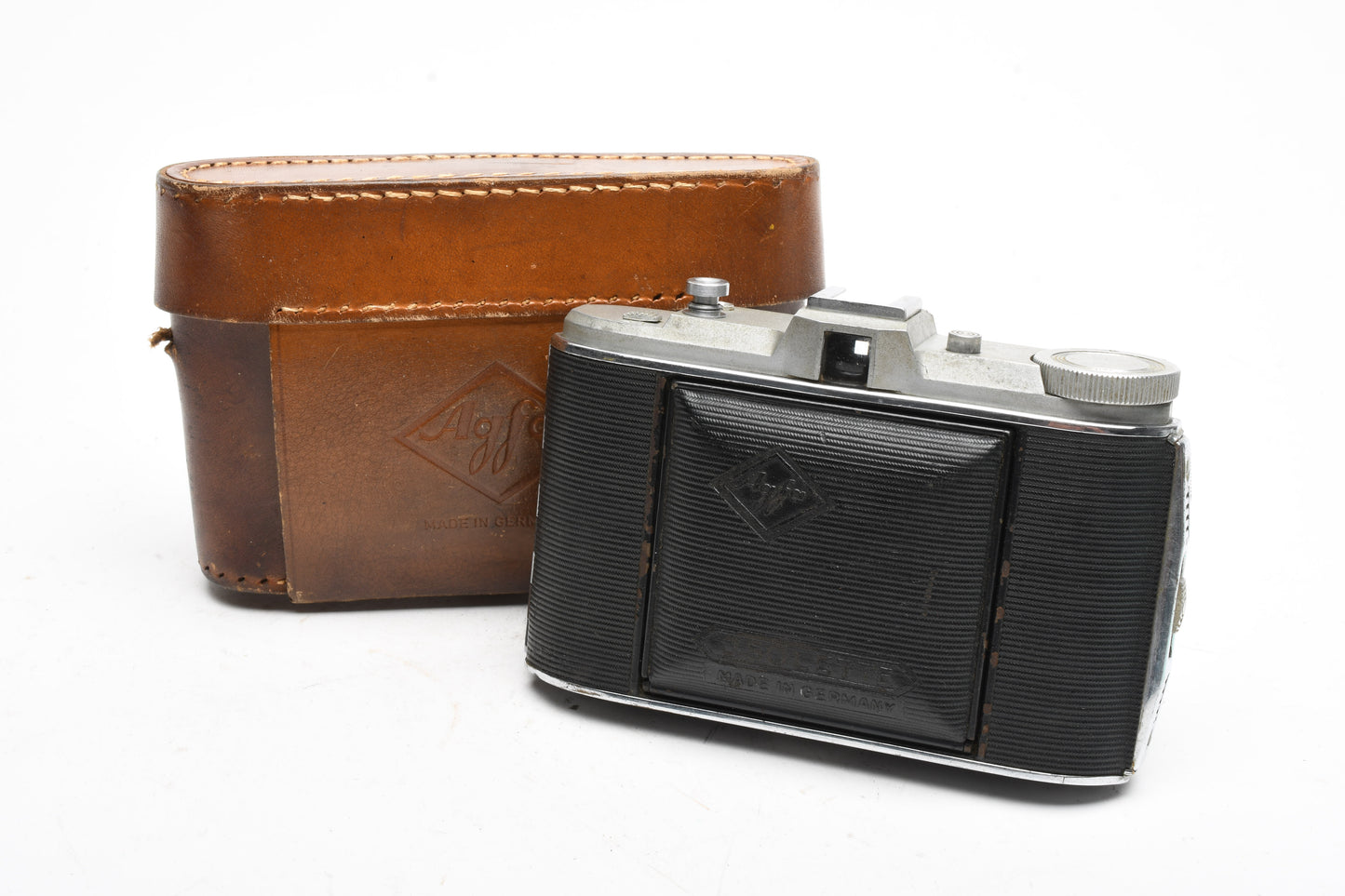 Agfa Isolette 120 folding camera w/Solinar 8.5cm f4.5 lens, Works!