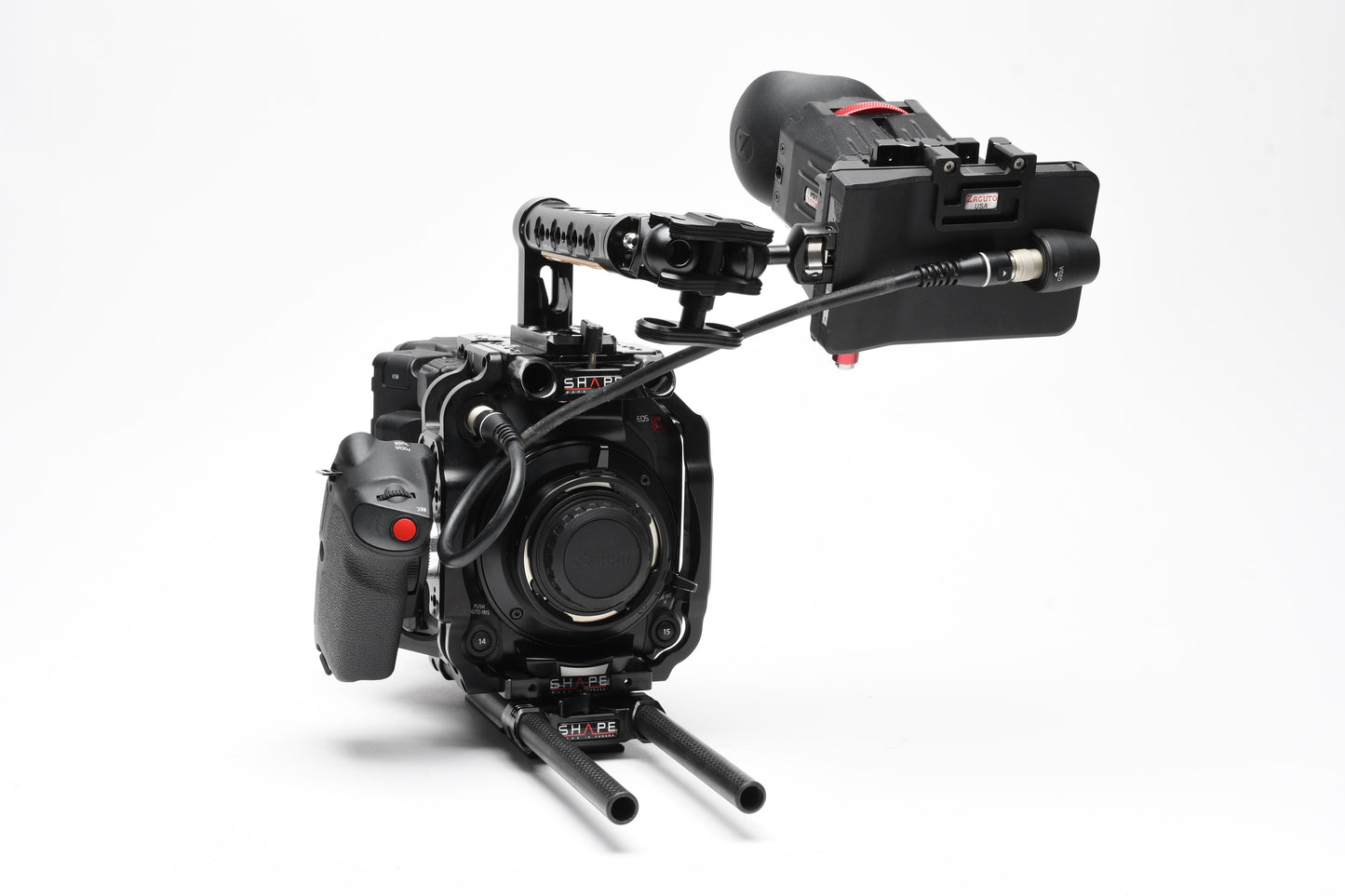 Canon EOS C500 Mark II w/2Batts, Monitor, Magnifier, Grip, Cage, PL, Great bundle!