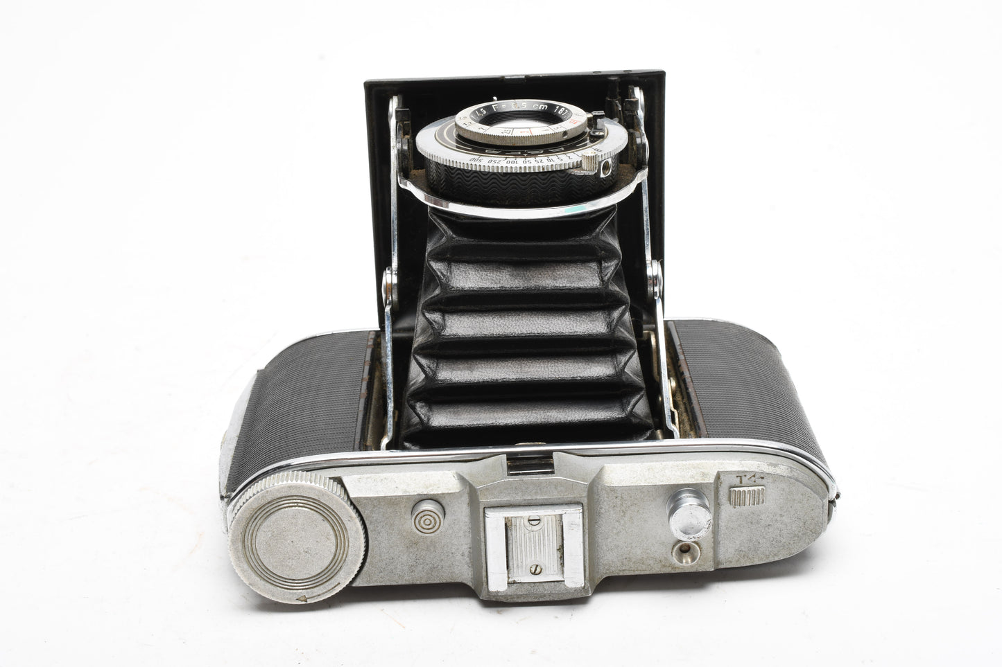 Agfa Isolette 120 folding camera w/Solinar 8.5cm f4.5 lens, Works!