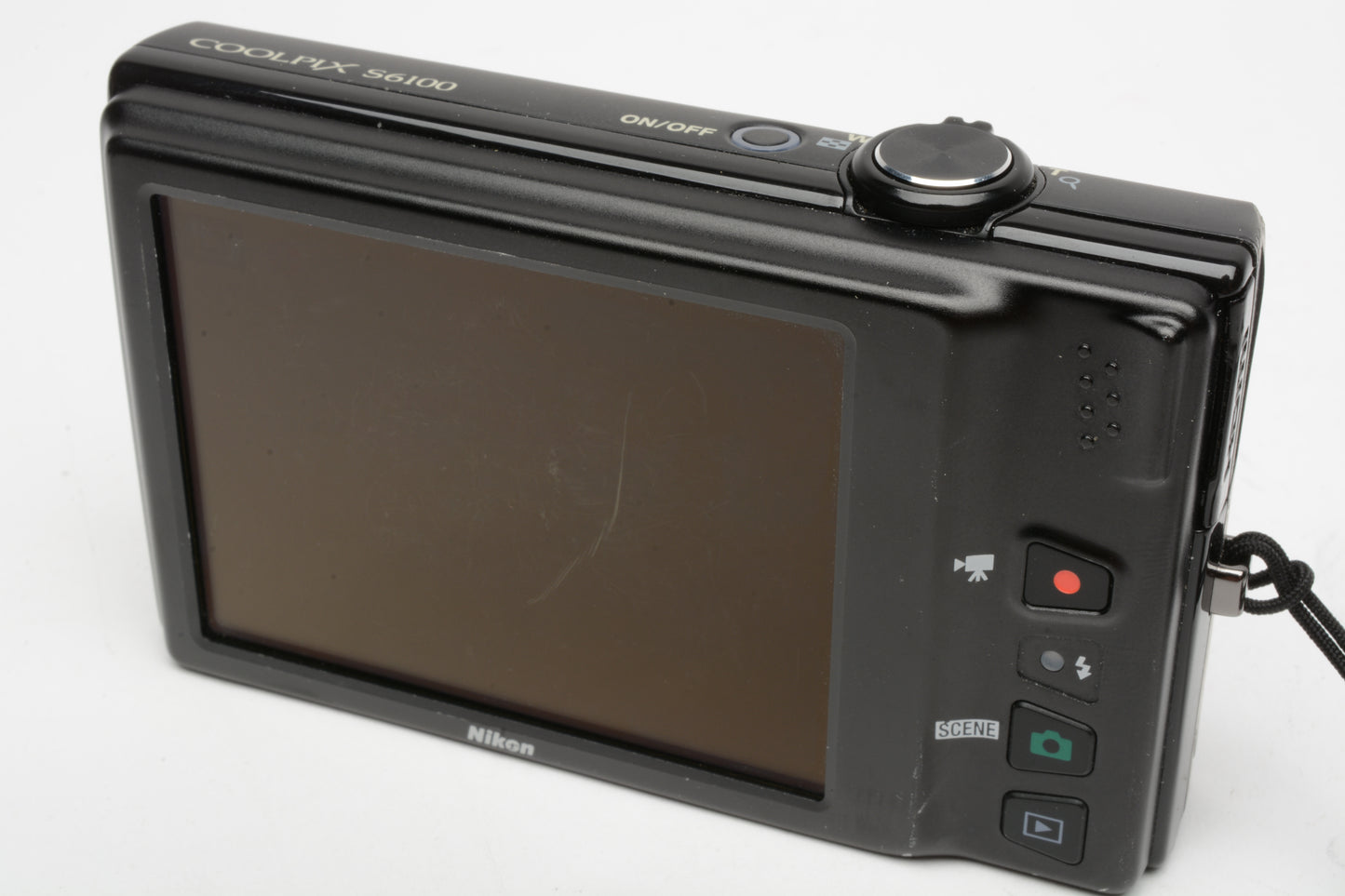 Nikon Coolpix S6100 Digital Point&Shoot 16MP (Black) +8GB SD, Case, Nice & Clean