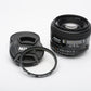 Nikon AF Nikkor 50mm f1.4D prime lens, very clean, UV, nice prime lens w/caps