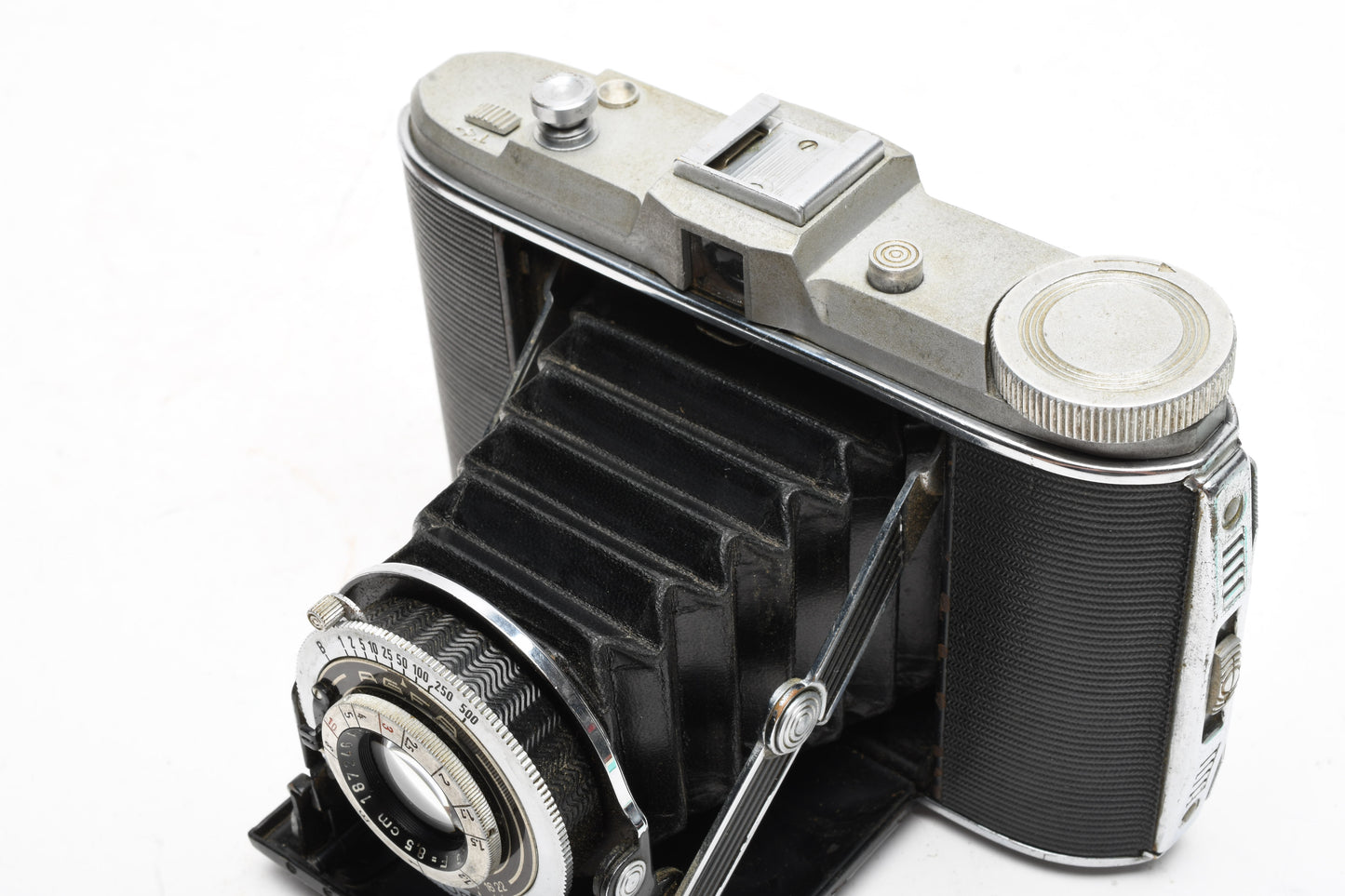 Agfa Isolette 120 folding camera w/Solinar 8.5cm f4.5 lens, Works!
