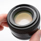 Nikon AF Nikkor 50mm f1.4D prime lens, very clean, UV, nice prime lens w/caps