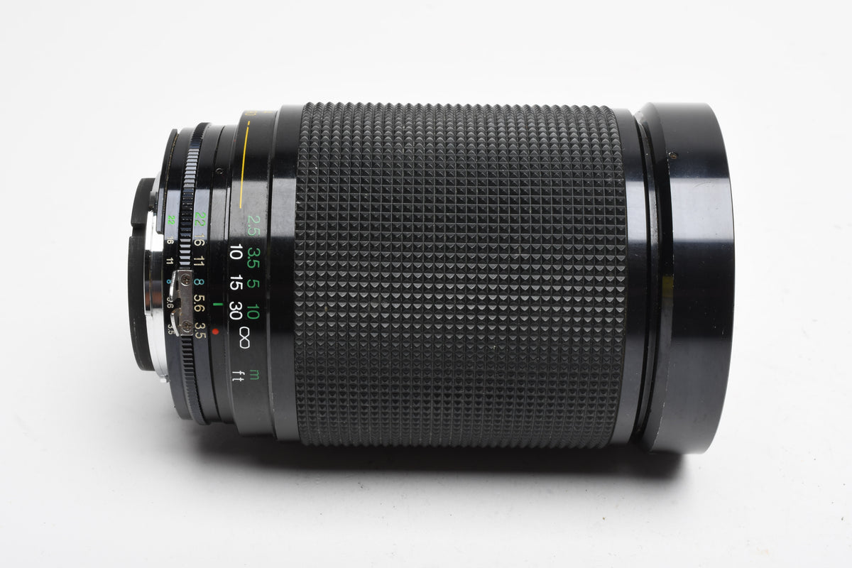 Vivitar MF MC 28-200mm f3.5-5.3 Nikon Ai-S telephoto zoom lens, 1A+Caps, Great!