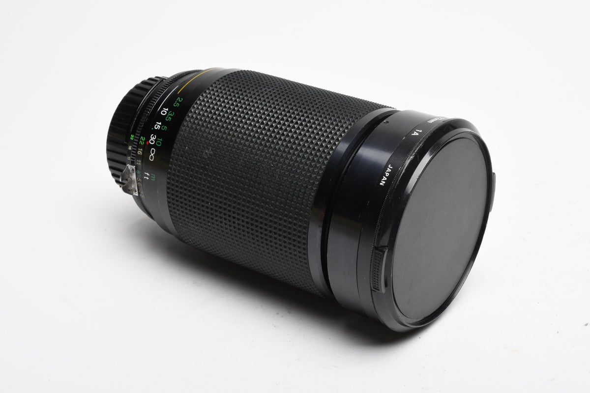 Vivitar MF MC 28-200mm f3.5-5.3 Nikon Ai-S telephoto zoom lens, 1A+Caps, Great!