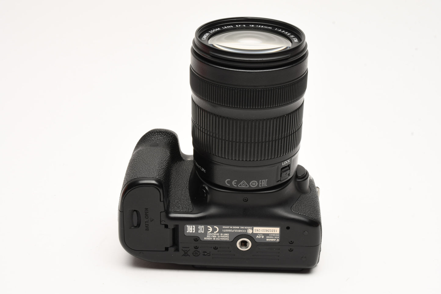 Canon EOS 70D DSLR w/18-135mm IS STM Lens, Boxed, Clean, Nice