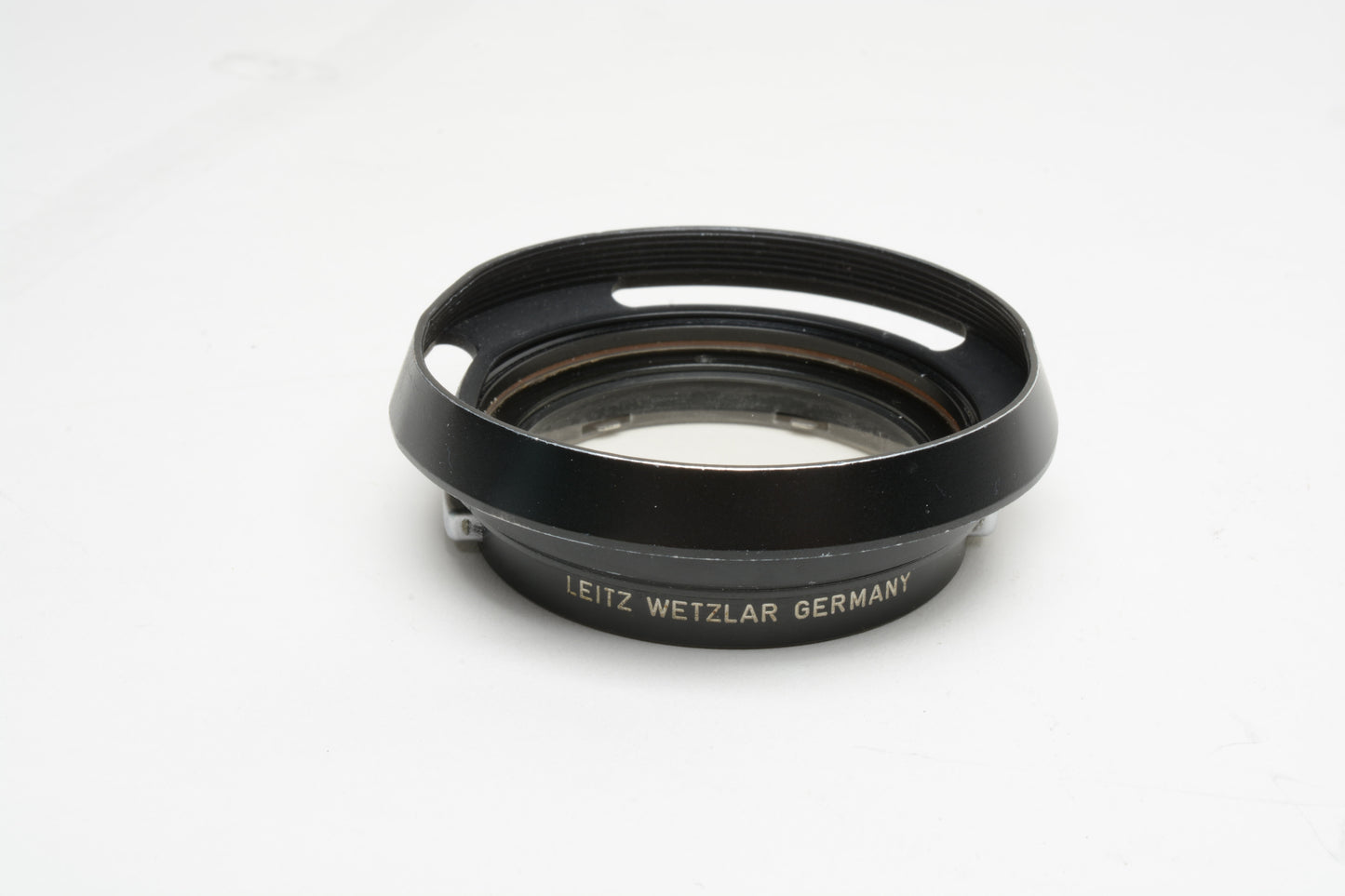 Leica Leitz lens hood #12504 + Series VII UVa for Summilux and Summicron 35mm lenses