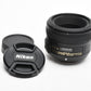 Nikon AF-S Nikkor 50mm f/1.8 G w/Caps, Great