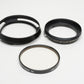 Leica Leitz lens hood #12504 + Series VII UVa for Summilux and Summicron 35mm lenses