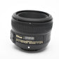 Nikon AF-S Nikkor 50mm f/1.8 G w/Caps, Great