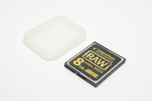 Hoodman 8GB Professional CF 300X UDMA in jewel case, clean, formatted