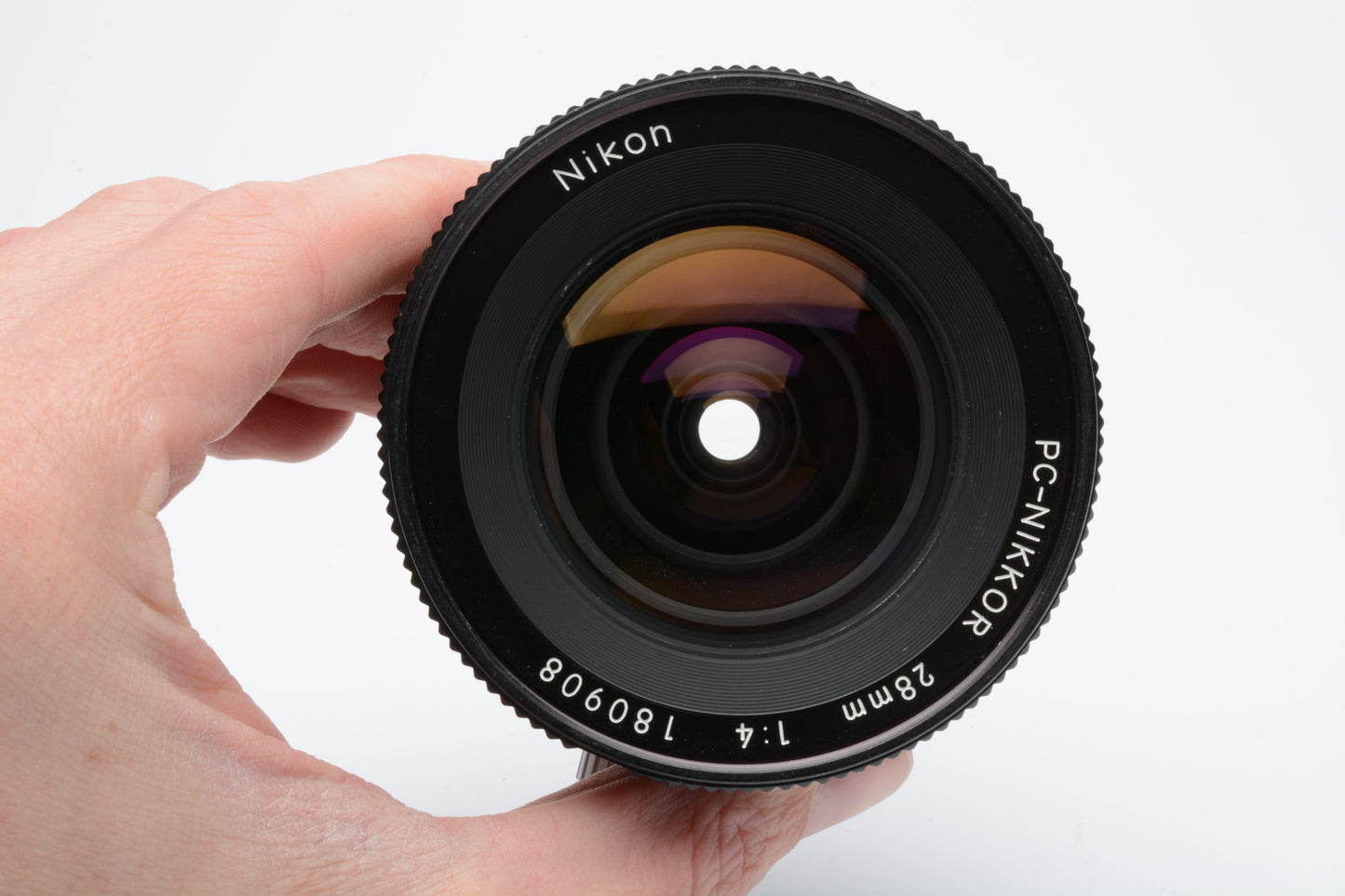 Nikon 28mm f4 PC-NIKKOR Non AI Manual Focus Lens, w/72mm Sky and caps