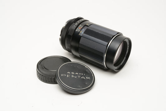 Asahi Pentax Super Takumar 150mm f4 lens, caps, Good!