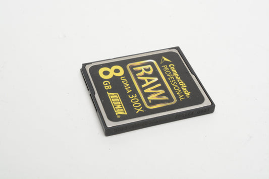 Hoodman 8GB Professional CF 300X UDMA in jewel case, clean, formatted