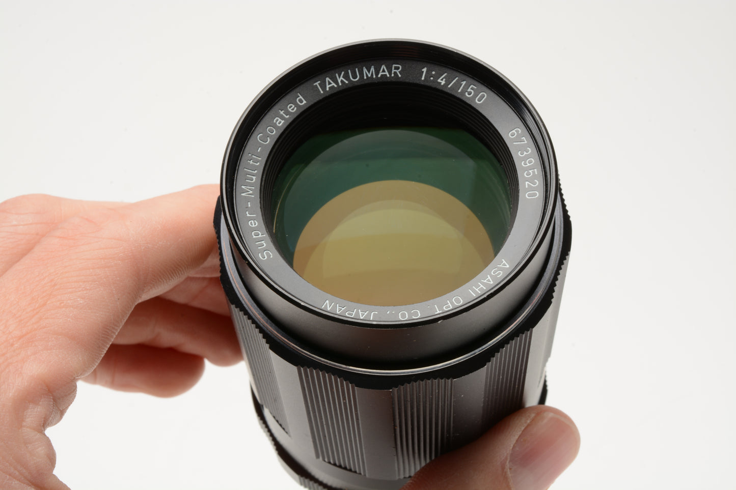 Asahi Pentax Super Takumar 150mm f4 lens, caps, Good!