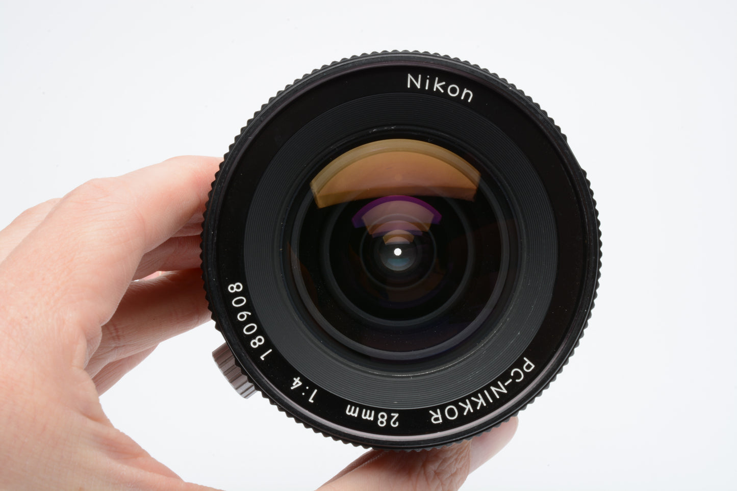 Nikon 28mm f4 PC-NIKKOR Non AI Manual Focus Lens, w/72mm Sky and caps