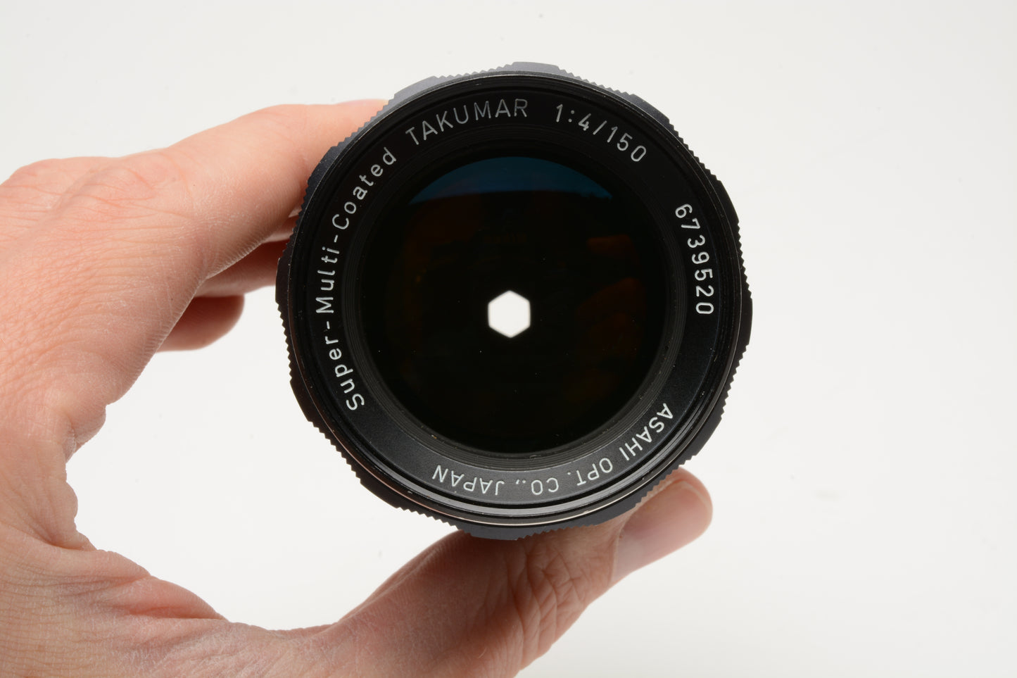 Asahi Pentax Super Takumar 150mm f4 lens, caps, Good!