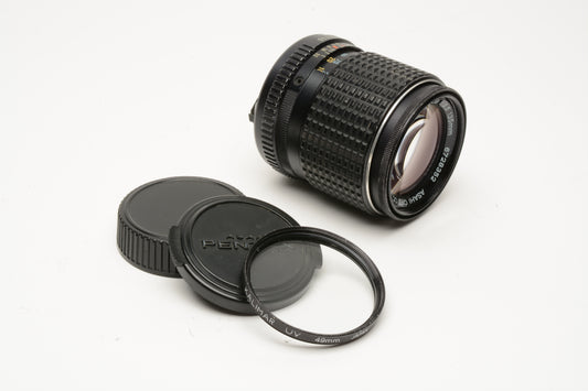 Pentax-M SMC 135mm F3.5 PK Mount, caps + UV, Sharp!