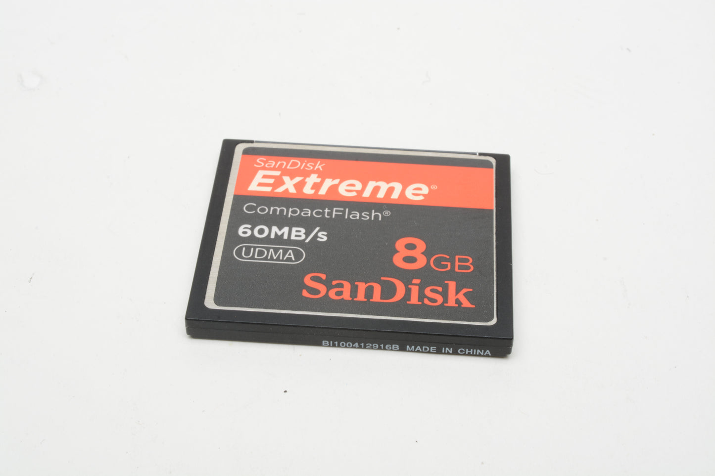Sandisk Extreme 8GB CF 60MB/S UDMA in jewel case, clean, formatted