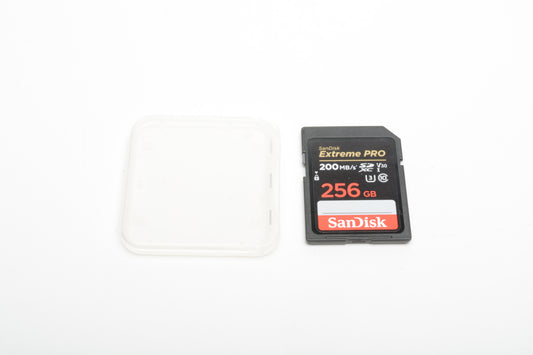 Sandisk Extreme Pro 256GB 200MB/s SD card