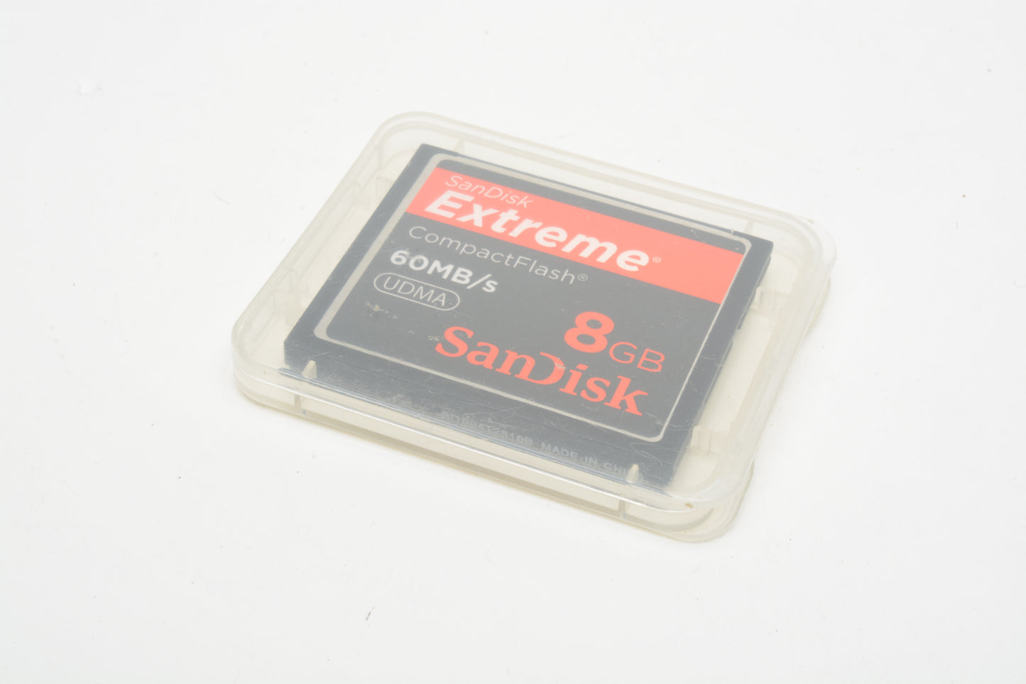 Sandisk Extreme 8GB CF 60MB/S UDMA in jewel case, clean, formatted