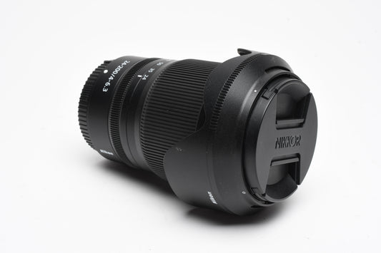 Nikon Nikkor Z 24-200mm f4-6.3 VR zoom lens, Caps, Hood, Boxed, USA, Read*