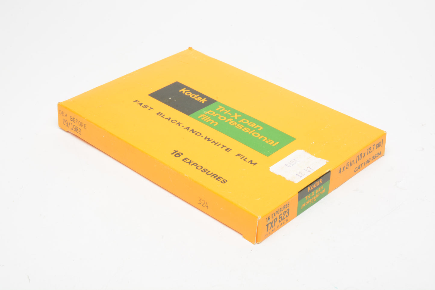 Kodak Tri-X Pan 4x5 film 16 exp. Sealed, expired 09/1989 140-3534