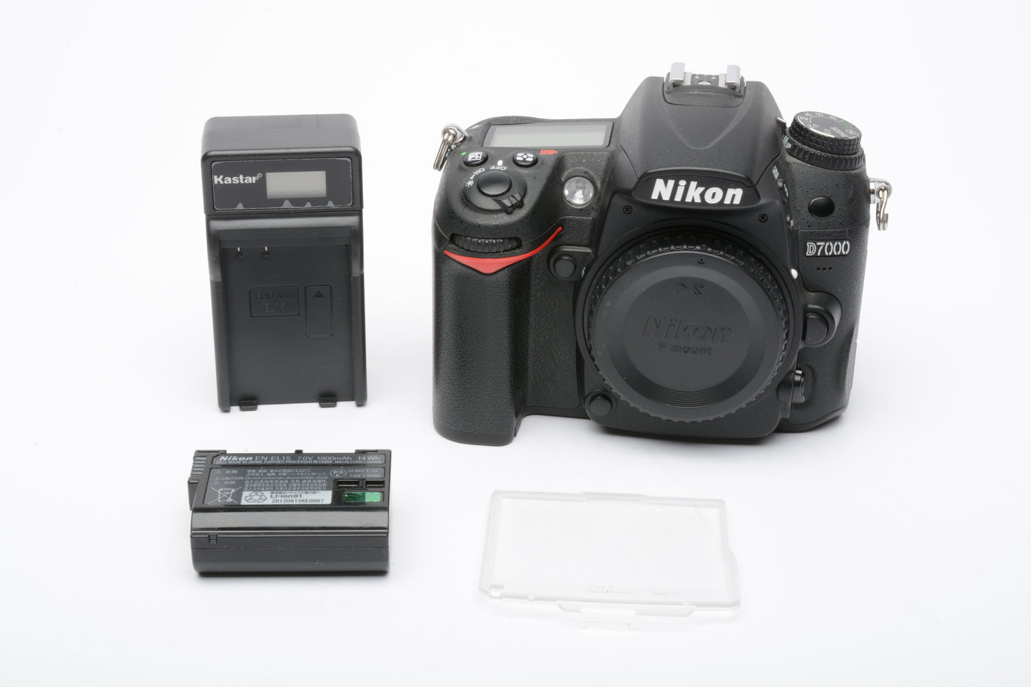 Nikon D7000 16.2MP DSLR, batt, charger, strap, Only 6329 Acts! Very clean, light use