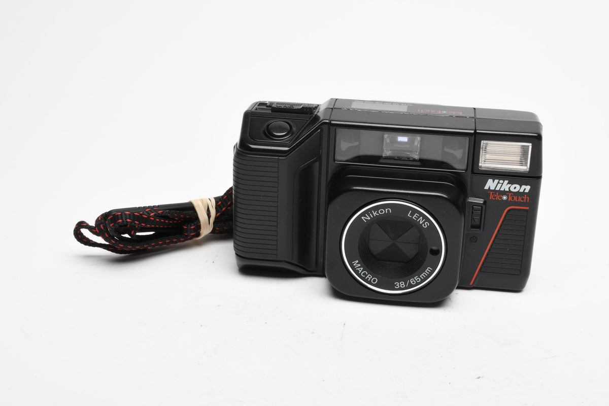 Nikon Tele Touch 35mm Point&Shoot camera, Only 38mm lens (No tele), Works!