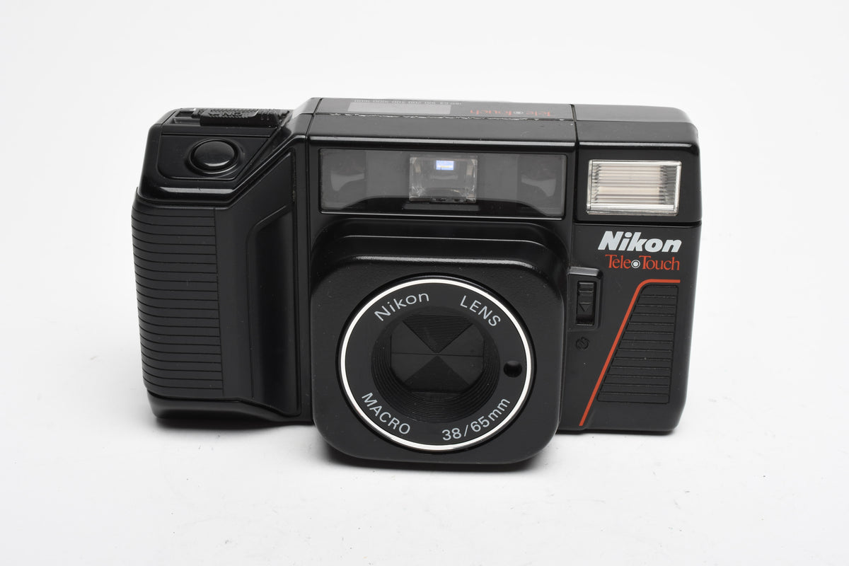 Nikon Tele Touch 35mm Point&Shoot camera, Only 38mm lens (No tele), Works!