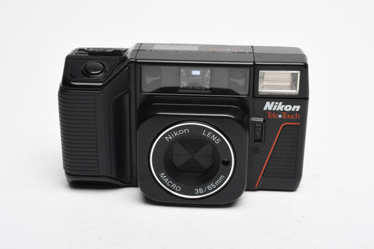 Nikon Tele Touch 35mm Point&Shoot camera, Only 38mm lens (No tele), Works!