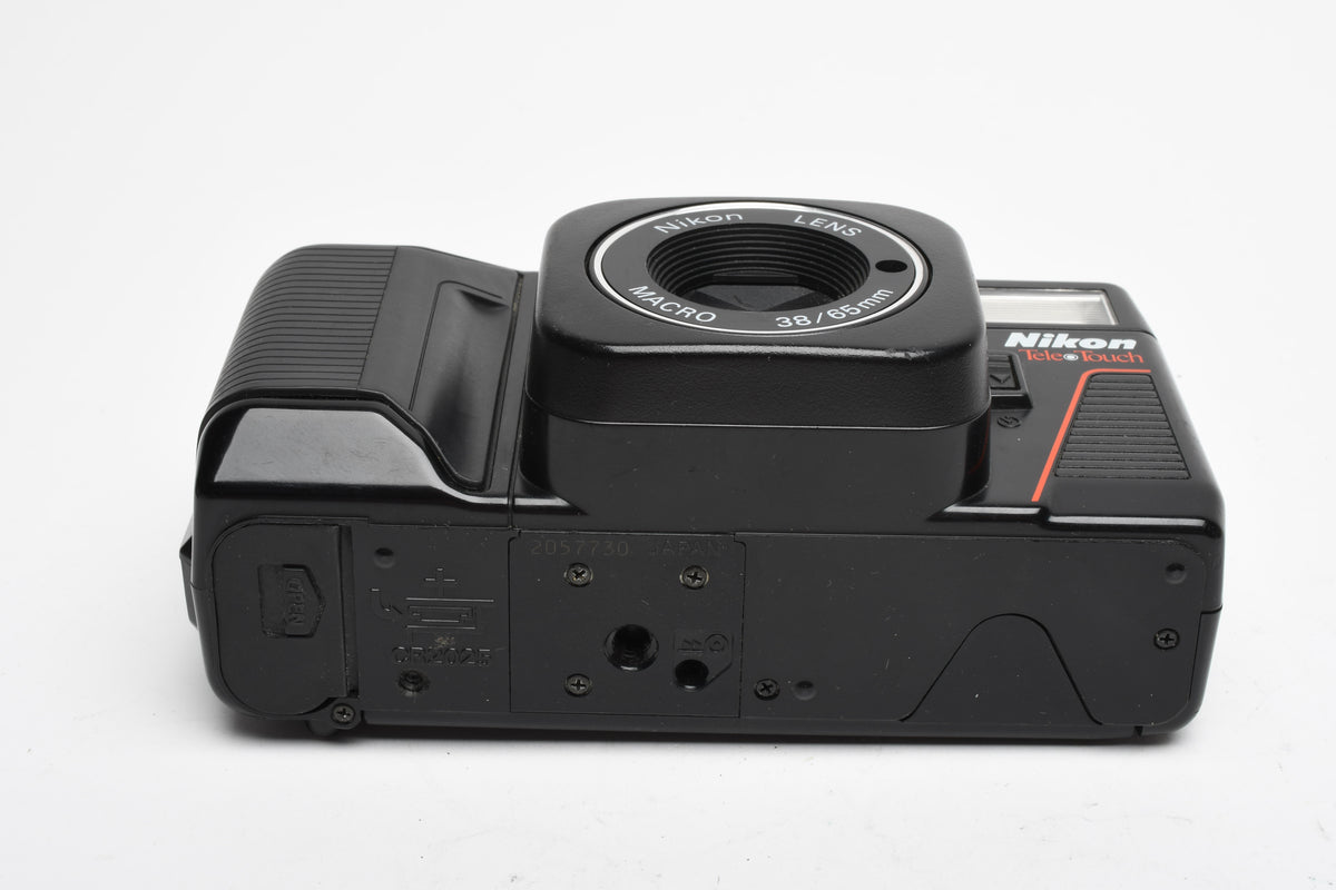 Nikon Tele Touch 35mm Point&Shoot camera, Only 38mm lens (No tele), Works!
