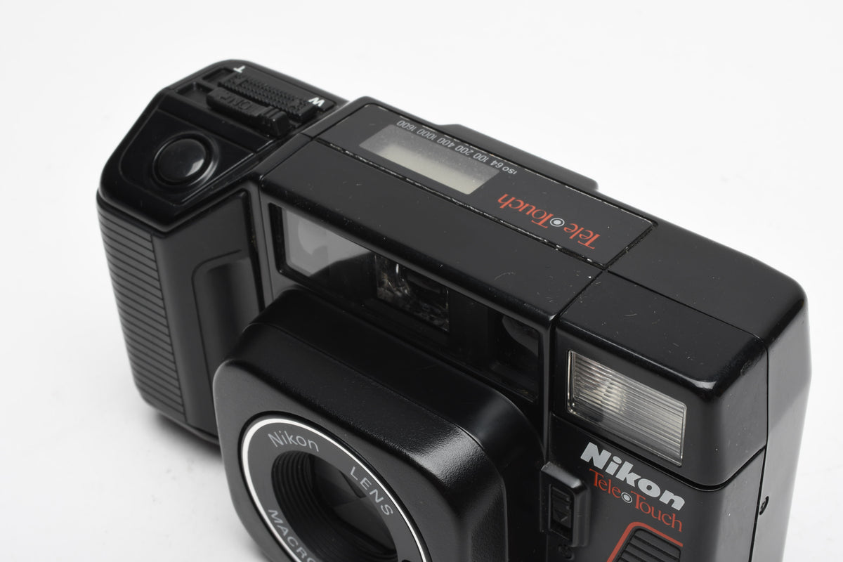 Nikon Tele Touch 35mm Point&Shoot camera, Only 38mm lens (No tele), Works!