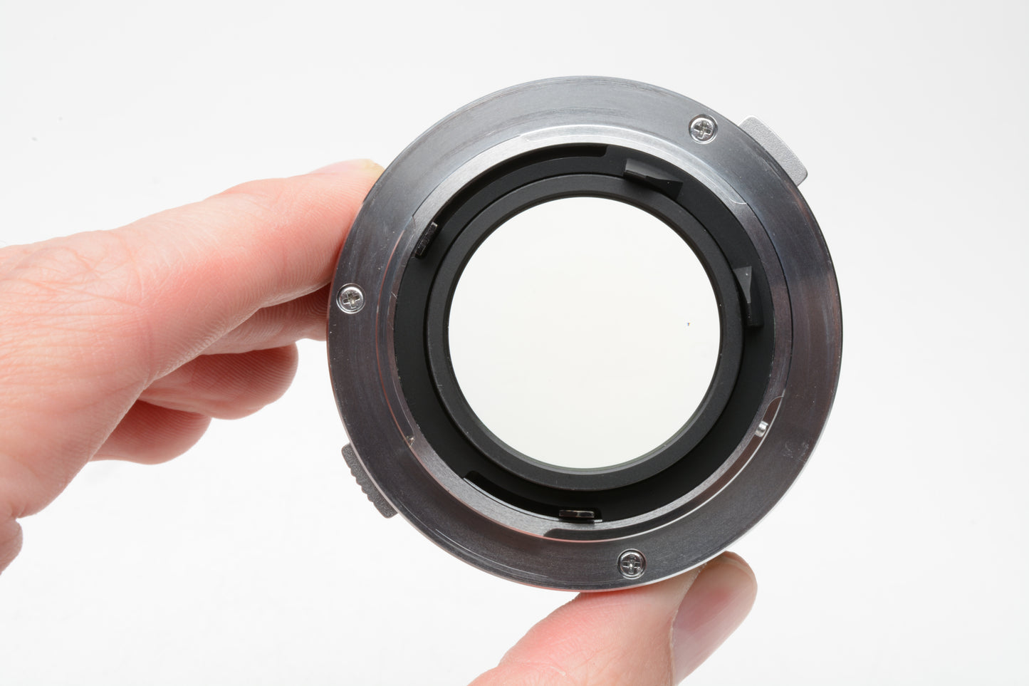 Olympus OM Auto-S 50mm f1.4 prime lens, caps + polarizing and lens hood, Mint-