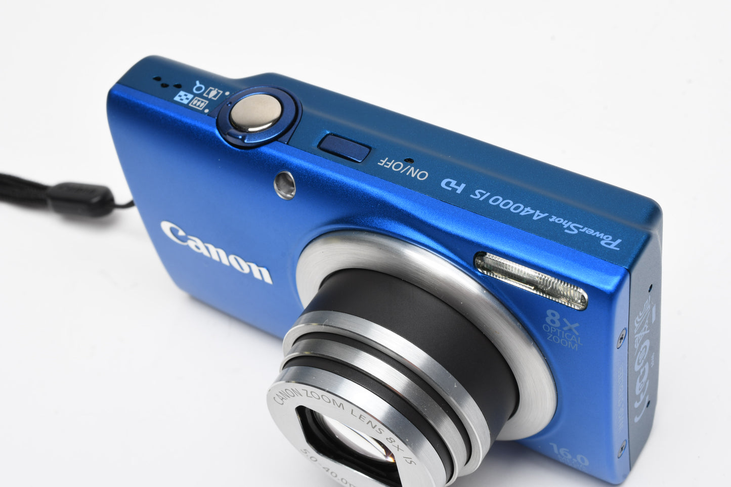 Canon PowerShot A4000 IS HD 16 MP Digital Point&Shoot Camera, Batt., Charger, Mint!