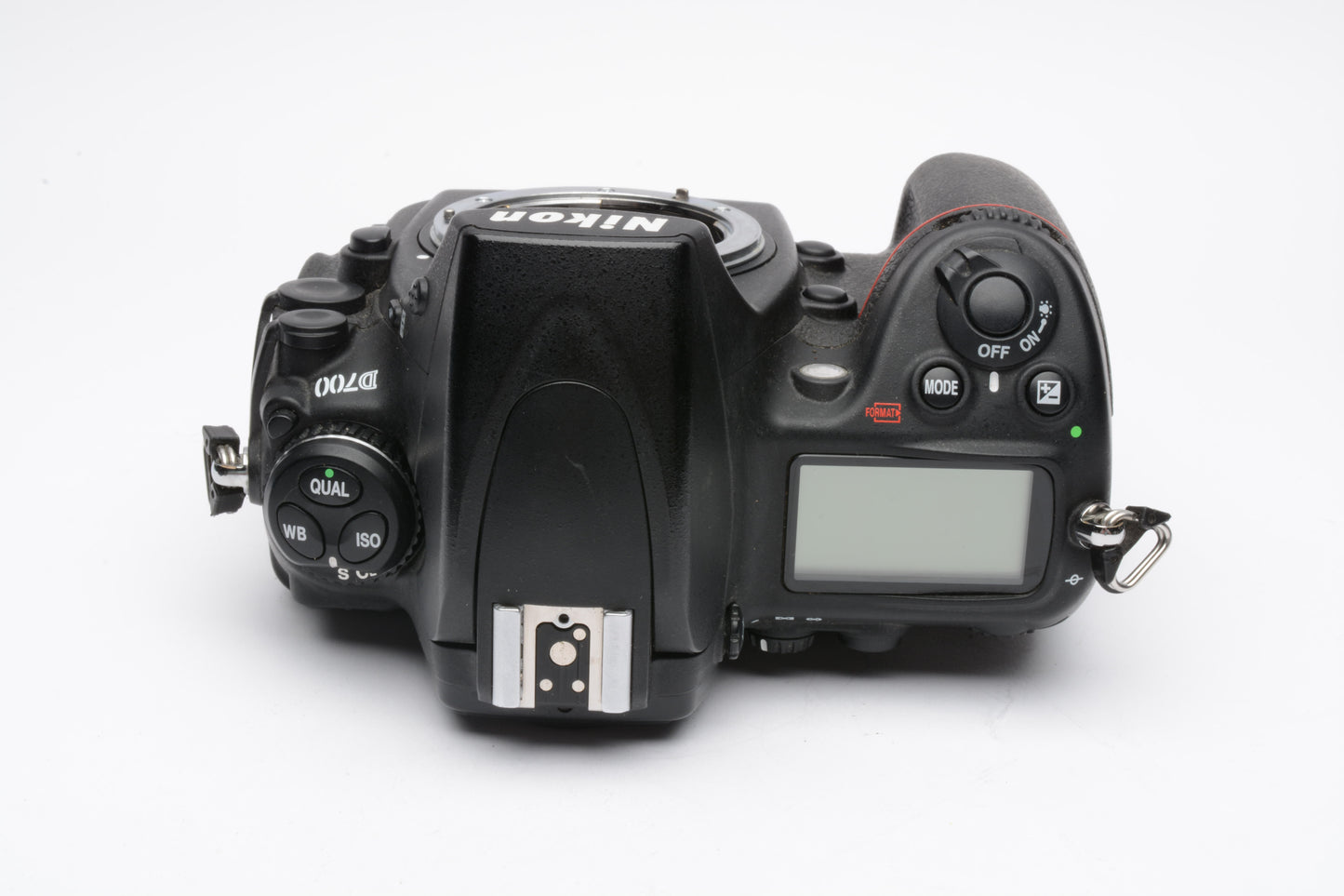 Nikon D700 DSLR Body w/batt, charger, strap, Only 27K Acts, Nice