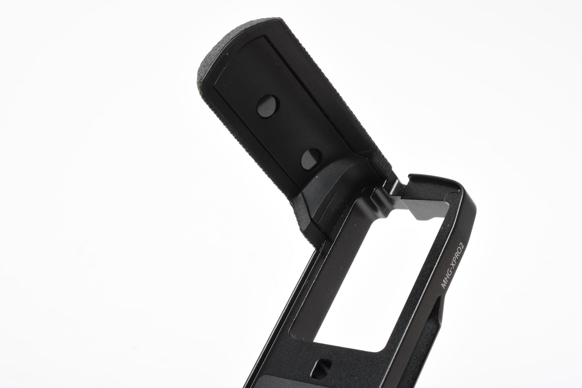 Fuji X-PRO2 L Bracket Metal Handle for Xpro2 w/brown leather wrist strap