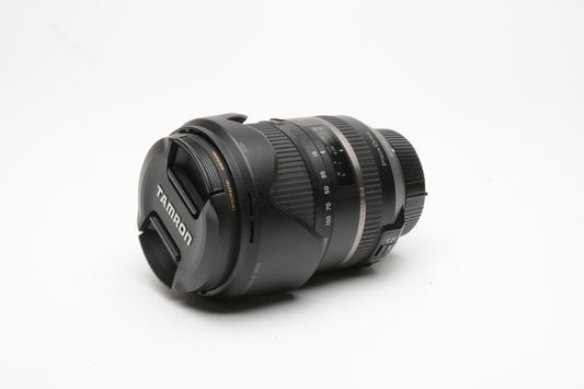 Tamron AF 16-300mm PZD Di II f3.5-6.3 zoom Nikon AF mount w/Lens hood, UV filter, caps (Copy)