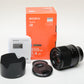 Sony FE 50mm f1.4 ZA SEL50F14Z, Mint, Boxed, USA