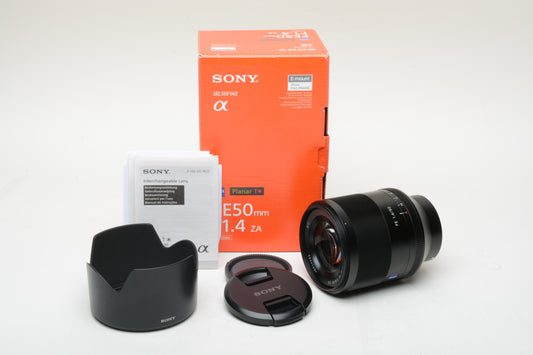 Sony FE 50mm f1.4 ZA SEL50F14Z, Mint, Boxed, USA