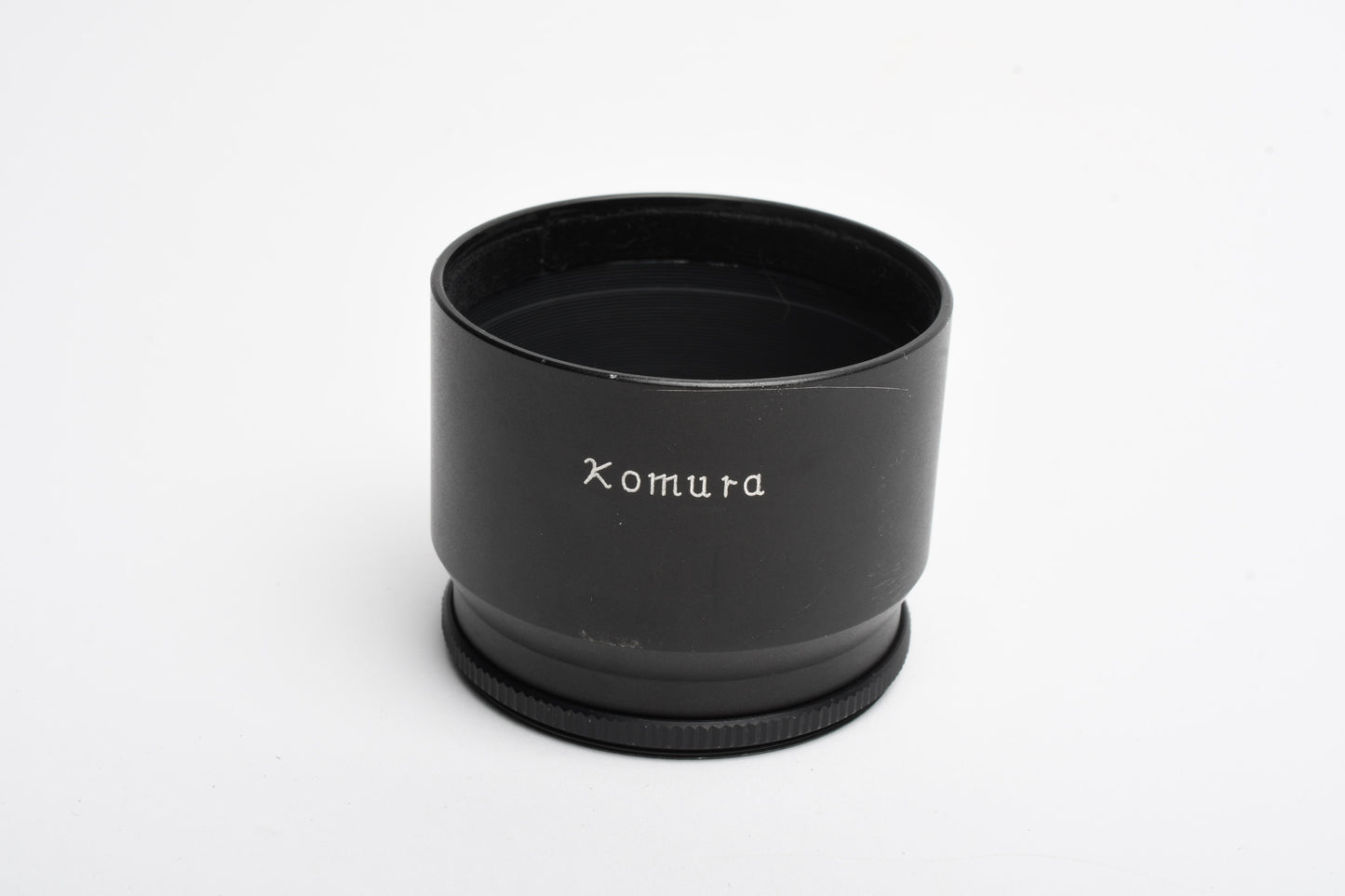 Komura 55mm lens hood, metal, 45mm deep, Clean